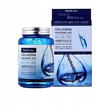 FarmStay All-In-One 250 ml ampułka z kolagenem i kwasem hialuronowym