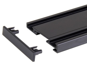 ZAŚLEPKA SZYNY SUFITOWEJ prof. ALU SLIM CZARNY MAT