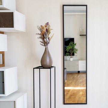 ЗЕРКАЛО В АЛЮМИНИЕВОЙ РАМКЕ, ЧЕРНОЕ 120x60 СМ LOFT