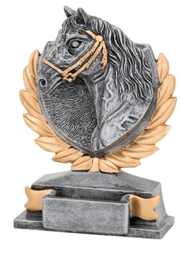 Statuetka - JEŹDZIECTWO,KOŃ,PUCHAR , GRAWER