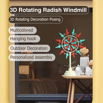 3D Красочная вращающаяся ветряная мельница Ручная вертушка с плавным ветром Подсолнух