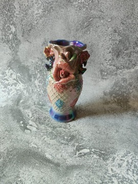 Wazon porcelanowy kwiaty wielokolorowy