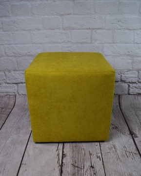 Пуф квадратный 40х40 RICO ёлочка цвета бархата
