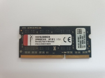 Pamięć DDR3 4GB PC3L 12800S 1600MHz 4096MB SODIMM