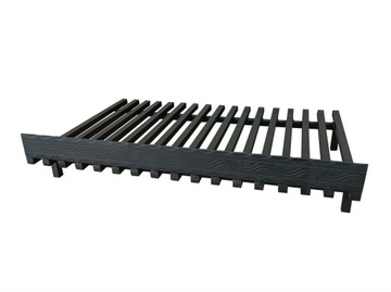 Ruszt do kominka stojący 45x30cm z płotkiem