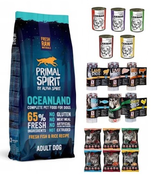 Корм для собак Primal Spirit SOFT OCEALAND 65% Мясо РЫБА ВИТАМИНЫ 12кг