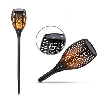Lampa Ogrodowa Solarna POCHODNIA DUŻA 78cm PŁOMIEŃ