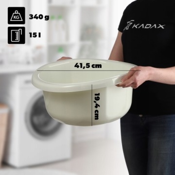 ПЛАСТИКОВАЯ ЧАША 15 Л КРУГЛАЯ ЧАШКА ДЛЯ КРЕМА