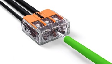 SZYBKOZŁĄCZKI ZŁĄCZKI INSTALACYJNE WAGO 221 ZESTAW KOMPLET 60szt