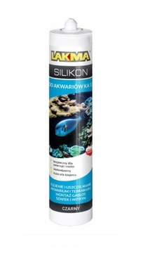 Silikon do akwariów KA12 Czarny 280ml LAKMA