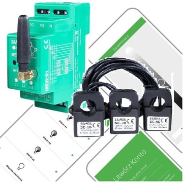 Dwukierunkowy Licznik Energii 3-faz SUPLA MEW-01 ZAMEL