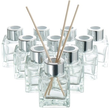 10 X DYFUZOR ZAPACHOWY z patyczkami SZKŁO 50 ml
