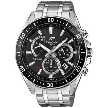 Zegarek Męski CASIO EDIFICE CHRONOGRAF DATOWNIK WODOSZCZELNY + BOX