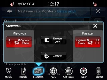CHRYSLER PACYFICA UC84 POLSKIE MENU RADIO MAPA USA