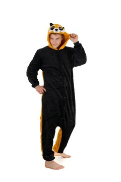 ONESIE KOMBINEZON PIŻAMA DAMSKA MĘSKA CZERWONA PANDA 168-175 [L]