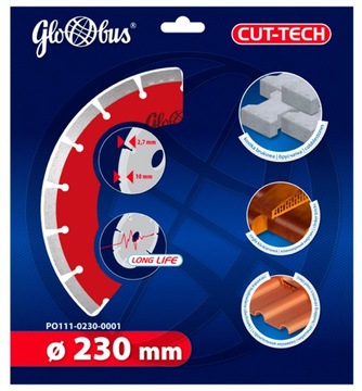 Алмазная пила CUT-TECH 125х22,23 ГЛОБУС