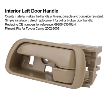 HODÍ SE DO CAMRY 2002-2006 PŘÍSLUŠENSTVÍ 69206-33040LH