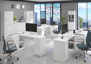 КОМОД 140 СМ С 8 ЯЩИКАМИ, БЕЛЫЙ, ГЛЯНЦЕВЫЙ