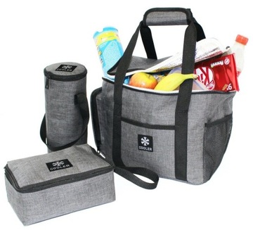 ZESTAW 3w1 TORBA TERMICZNA+LUNCHBOX+POKROWIEC LB06
