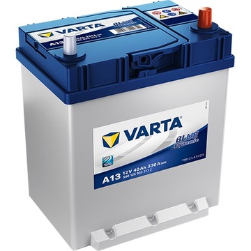 VARTA BLUE 40Ah 330A PRAWY+ A13 STOPKA PICANTO I10
