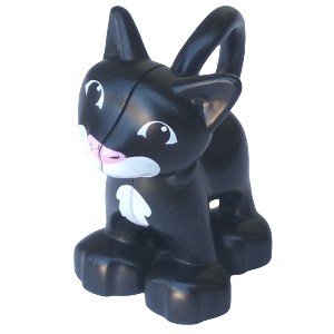 Lego Duplo Figurka Kot Kotek Czarny V3 (9G)