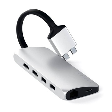 SATECHI Type-C Dual Multimedia Adapter 2x 4k HDMI