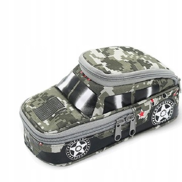 Piórnik Szkolny 3D Auto Dla Chłopca WOJSKOWY MORO