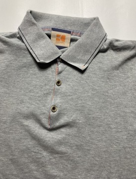 Hugo Boss ORANGE HB oryginalne szare POLO rozmiar L