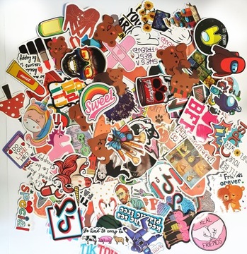 НАКЛЕЙКИ НА ВЕЛОСИПЕДЧЕМОДАН TOP MIX 100 ШТ.