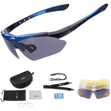 ROCKBROS OKULARY ROWEROWE SPORTOWE POLARYZACYJNE NA ROWER UV400 POLARYZACJA