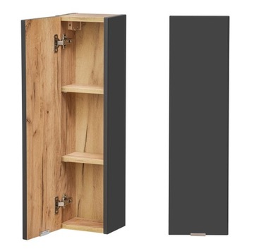 Szafka wisząca Comad Capri 830 75x20 cm Czarny Mat
