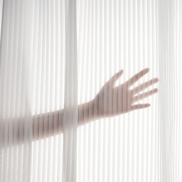 шторы с люверсами, белые, 2 шт - полоски 225х140 см.