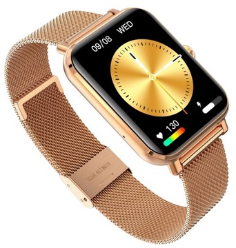 Smartwatch na bransolecie Garett GRC Classic 100 trybów sportowych RoseGold