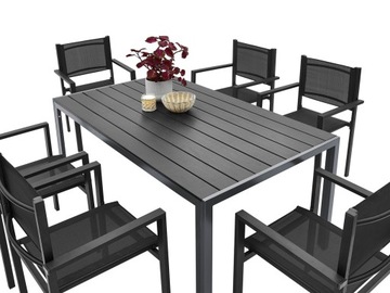 КОМПЛЕКТ САДОВОЙ МЕБЕЛИ 6+1 ДЛЯ ТЕРРАСЫ, БАЛКОНА