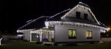 ВНЕШНИЕ ICICILS 500 LED 21 м ИСКРА ВСПЫШКА ТОЛЩИНА