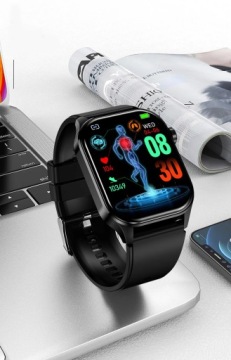 SMARTWATCH WATCH Говорящий ЭКГ Глюкоза кровяное давление монитор AMOLED ПУЛЬСОМЕТР