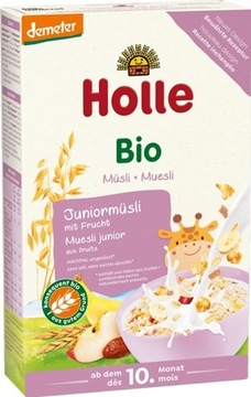 HOLLE BIO KASZKA JUNIOR MUSLI Z OWOCAMI 250G