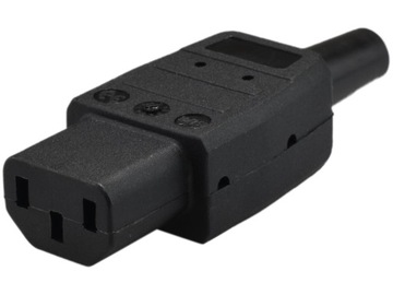 Wtyk komputerowy C13 UPS IEC320 10A na kabel HQ