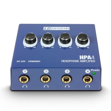 LD Systems HPA 4 4-kanałowy wzmacniacz słuchawkowy