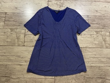 ULLA POPKEN Bluzka Damska grochy 50/52