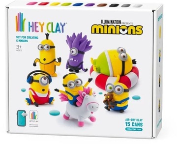 MINIONS PLASTIC PUT HEY CLAY НАБОР ДЛЯ МОДЕЛИРОВАНИЯ ИЗ 15 ТРУБОК 15026