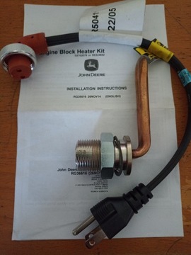 RE227949 Нагреватель охлаждающей жидкости John Deere