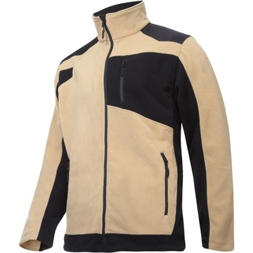 LAHTI PRO Bluza robocza wzmocniona polar beżowy ciepły 290g/m2 L40119 L