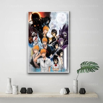 Plakat na płótnie Bleach Ichigo cartoon dekoracyjn