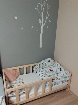 Łóżko Drewniane Dziecięce- Lite Drewno 160x80