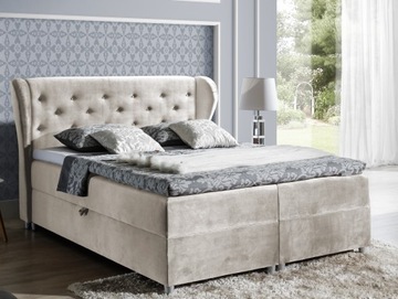 BOXSPRING ŁÓŻKO KONTYNENTALNE NILA 140 / KOLORY