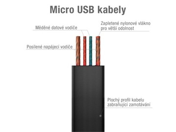 USB-кабель Avacom (2.0), USB A M - microUSB (M), 1,2 м, черный