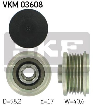 ALTERNÁTOR - SPOJKA JEDNOSMĚR SKF VKM 03608