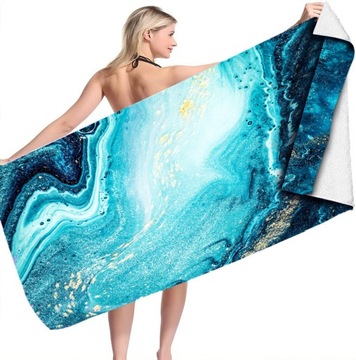 БОЛЬШОЕ БЫСТРОСЫХАЮЩЕЕ ПЛЯЖНОЕ ПОЛОТЕНЦЕ 70x140 БАССЕЙН ПЛЯЖ