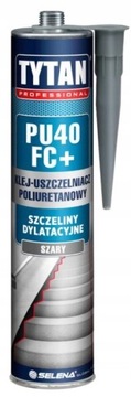 Uszczelniacz poliuretanowy TYTAN PU40 300ml szary
